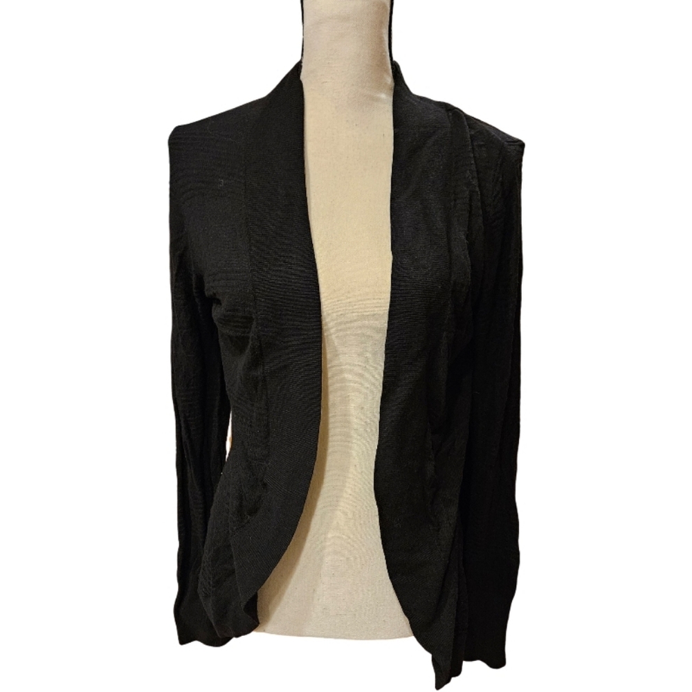 Faded Glory Black Open-Front Blazer